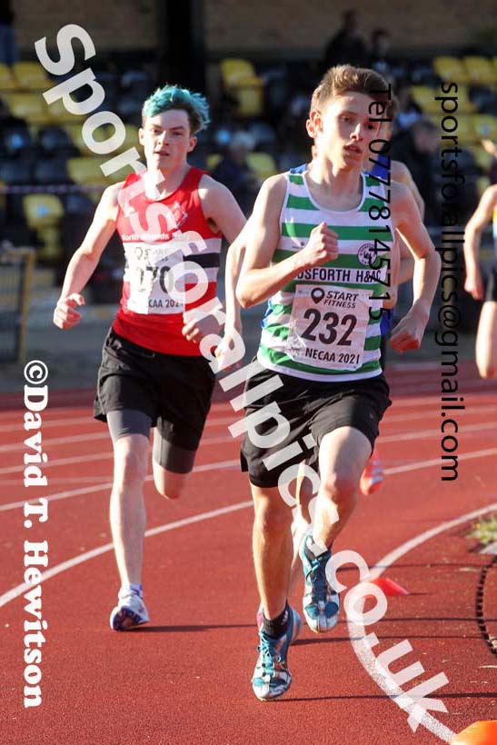 800 metres, 2021 North East Grand Prix No.4, Monkton, Wednesday, June 30th. Photo: David T. Hewitson/Sports for All Pics